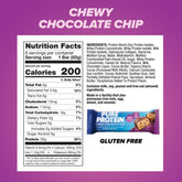 (3 Pack)  Bars, Chewy Chocolate Chip, 20G Protein, 1.76 Oz, 6 Ct